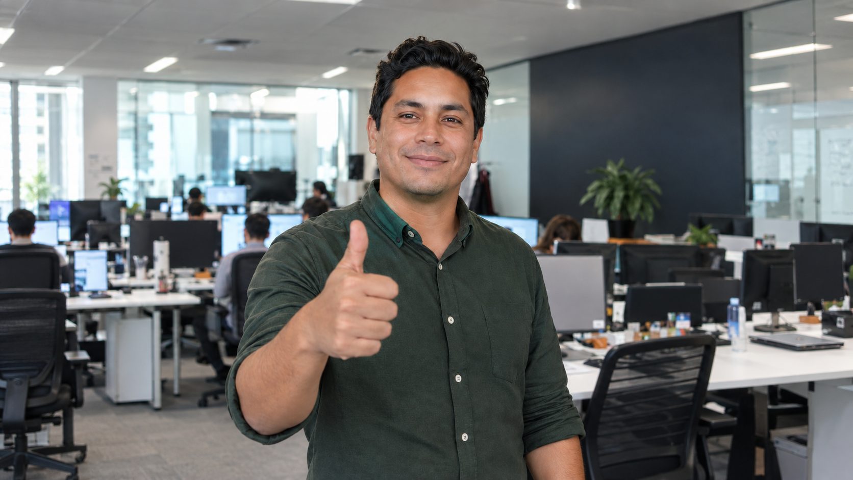 Colaborador de TRS en su espacio de trabajo
